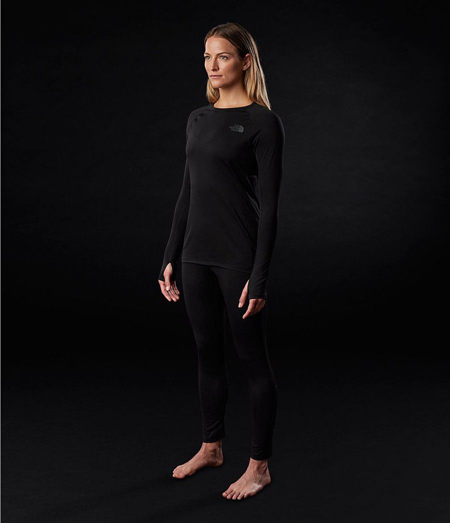 Dámské Baselayers The North Face Dotknit Crew Černé | KUYDPIO-07