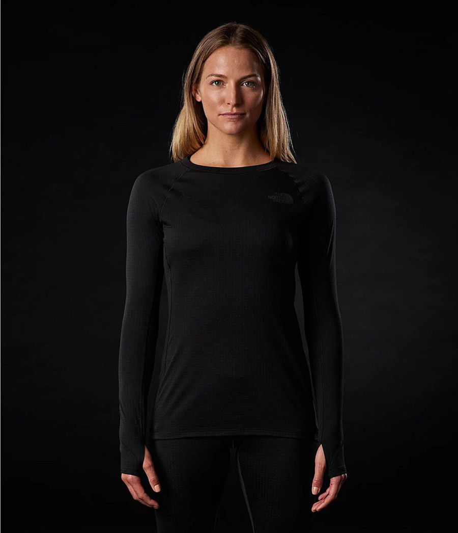 Dámské Baselayers The North Face Dotknit Crew Černé | KUYDPIO-07