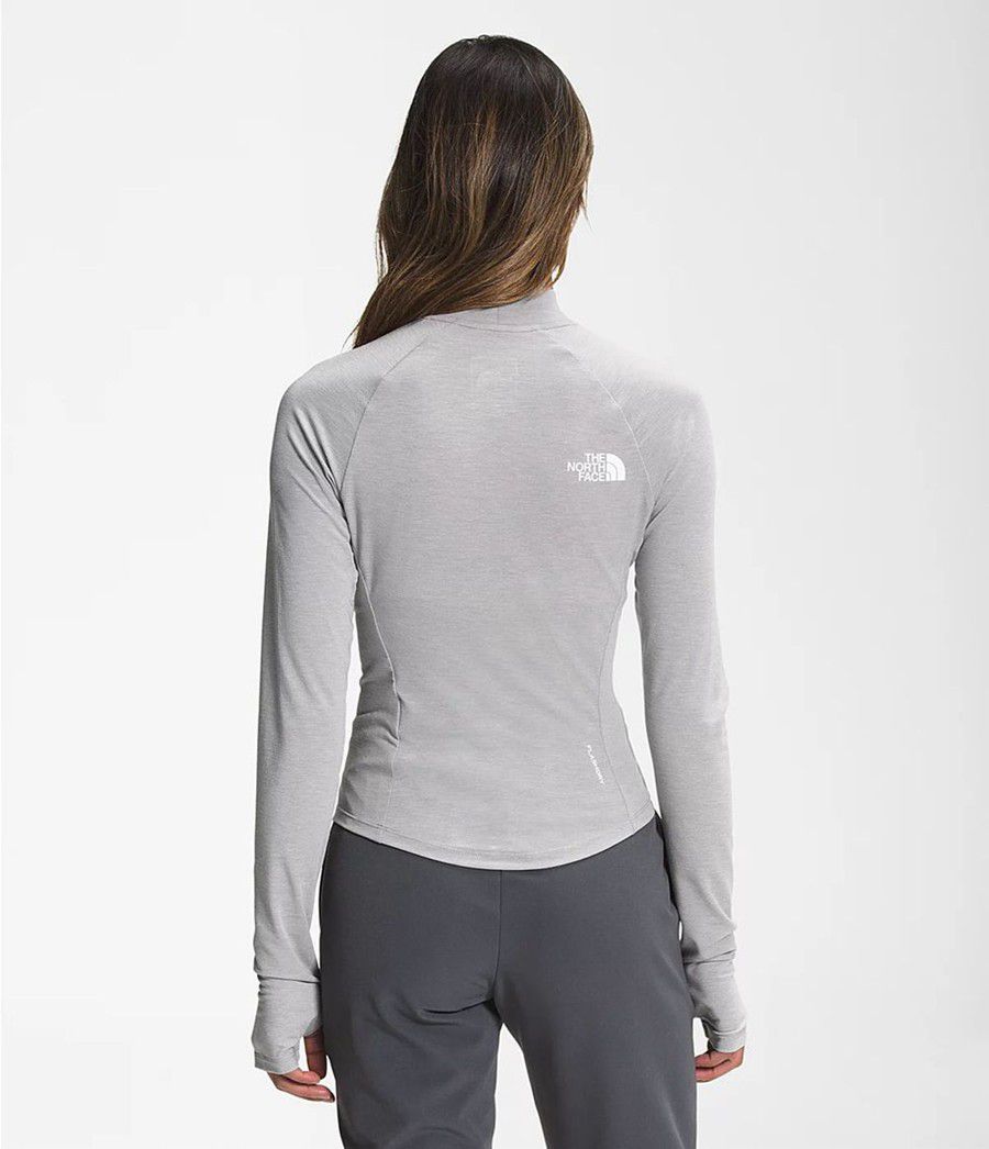 Dámské Baselayers The North Face Tekware® Long Sleeve Top Šedé | DJOIVAG-35