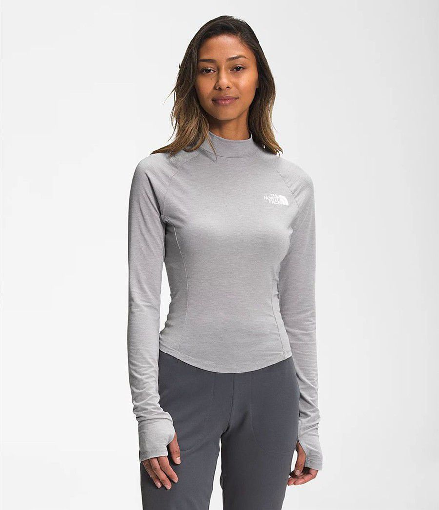 Dámské Baselayers The North Face Tekware® Long Sleeve Top Šedé | DJOIVAG-35