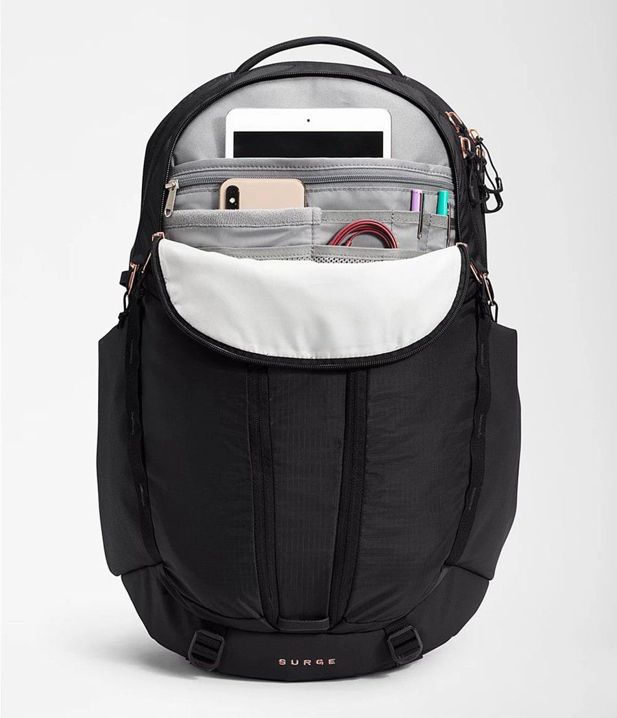 Dámské Batoh The North Face Surge Černé | NSFBOJV-93