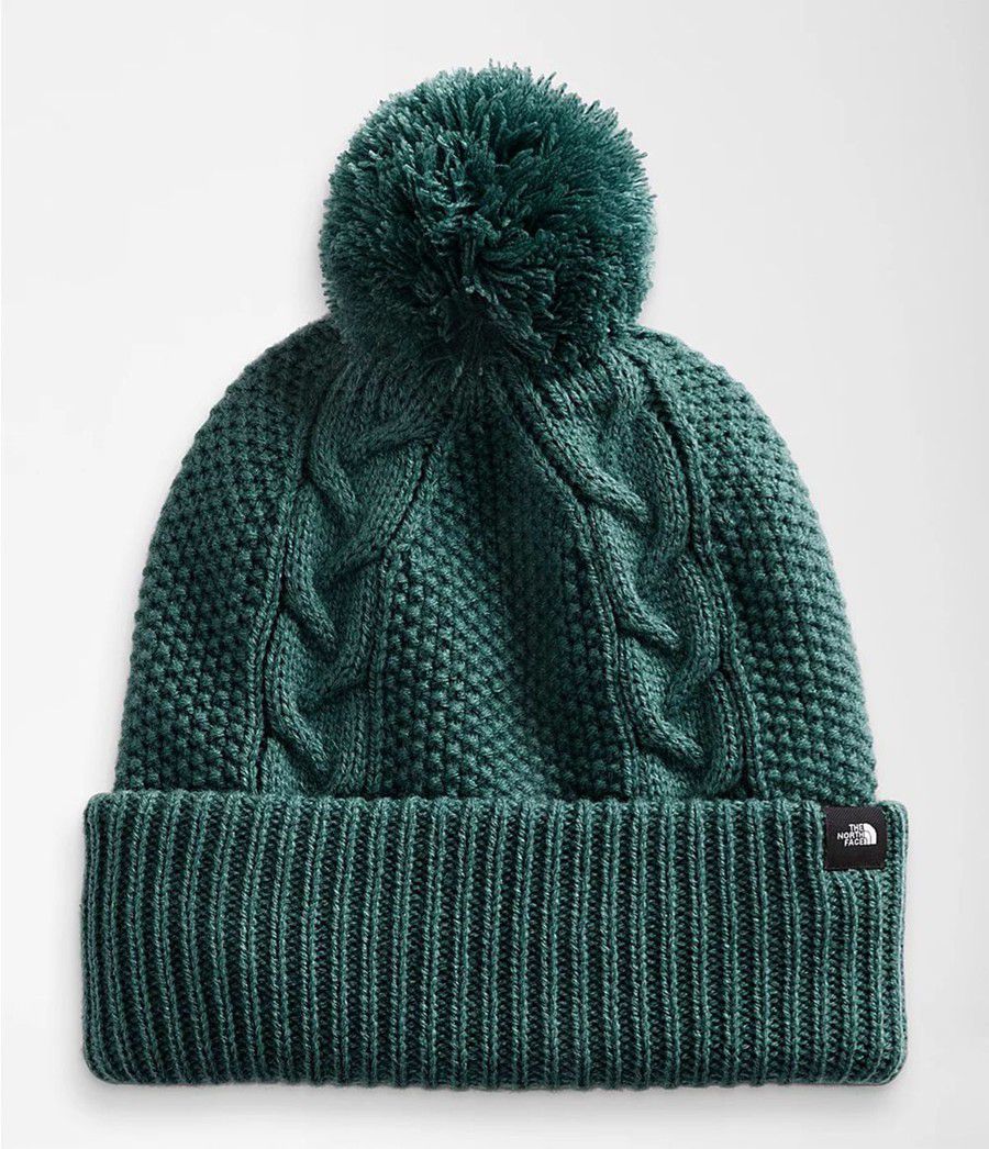 Dámské Beanies The North Face Cable Minna Zelene | OPCSMTK-51