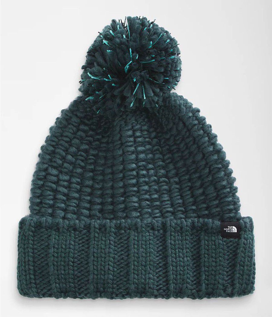 Dámské Beanies The North Face Cozy Chunky Tmavě Zelene | LWZEQSY-47