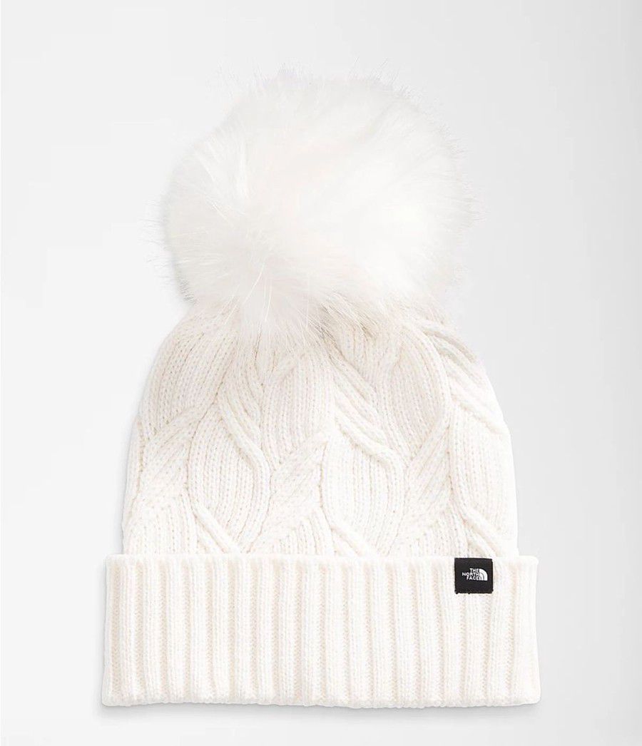 Dámské Beanies The North Face Oh-Mega Fur Pom Bílé | UQLOZTD-51