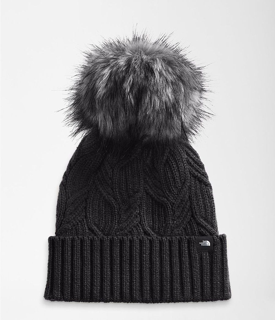 Dámské Beanies The North Face Oh-Mega Fur Pom Černé | ZEBQDKR-02