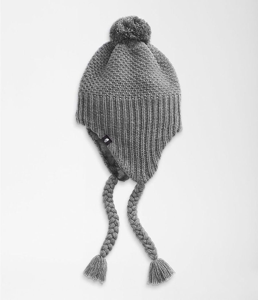 Dámské Beanies The North Face Purrl Stitch Earflap Šedé | NCHDUAS-69