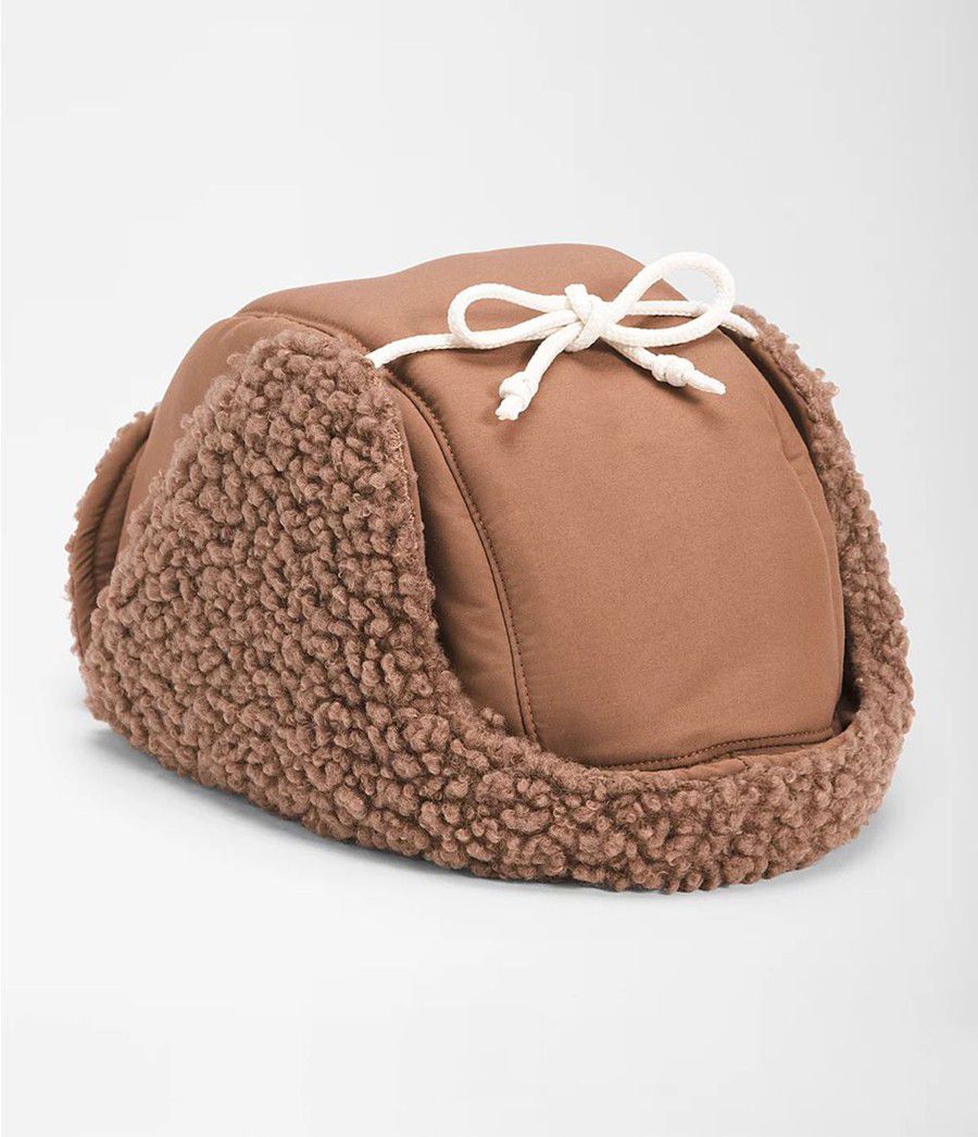 Dámské Beanies The North Face Recycled Ridge Fleece Trapper Hnědé | YJTHWSX-47