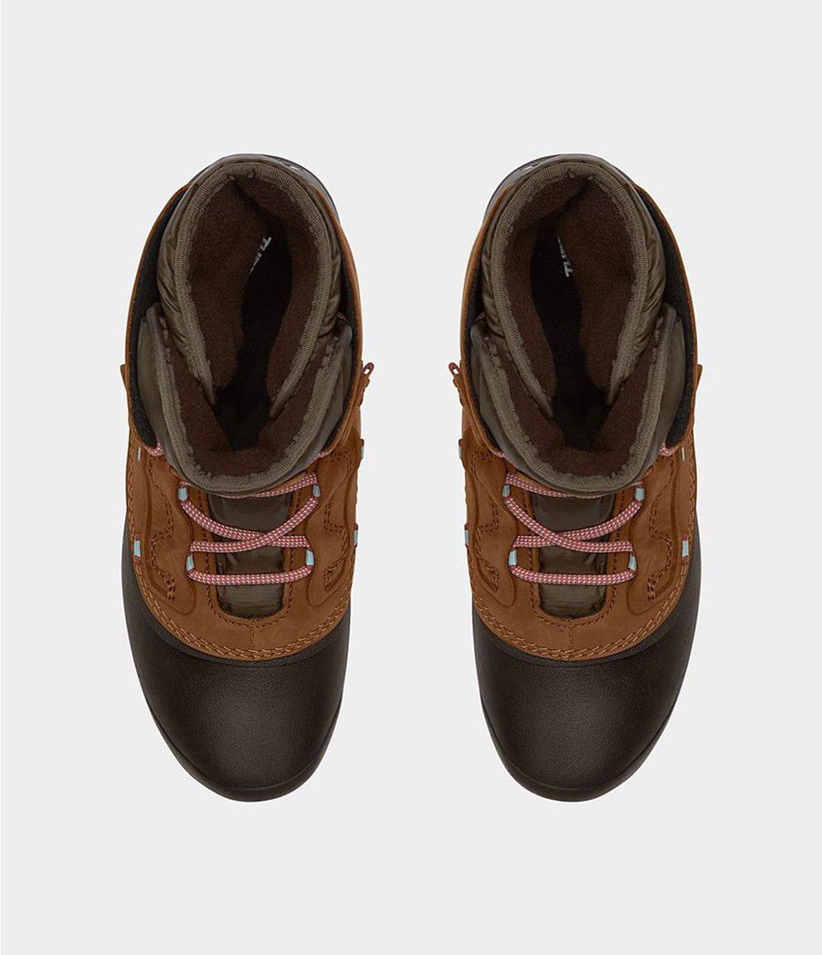 Dámské Boty The North Face Shellista Iv Shorty Wp Hnědé | CBFRNLY-10