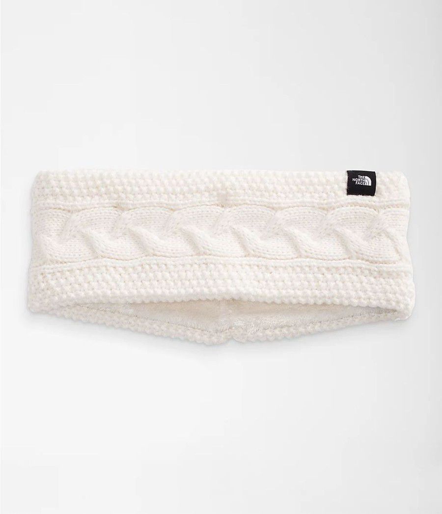 Dámské Earband The North Face Cable Minna Bílé | PTYNWKR-25