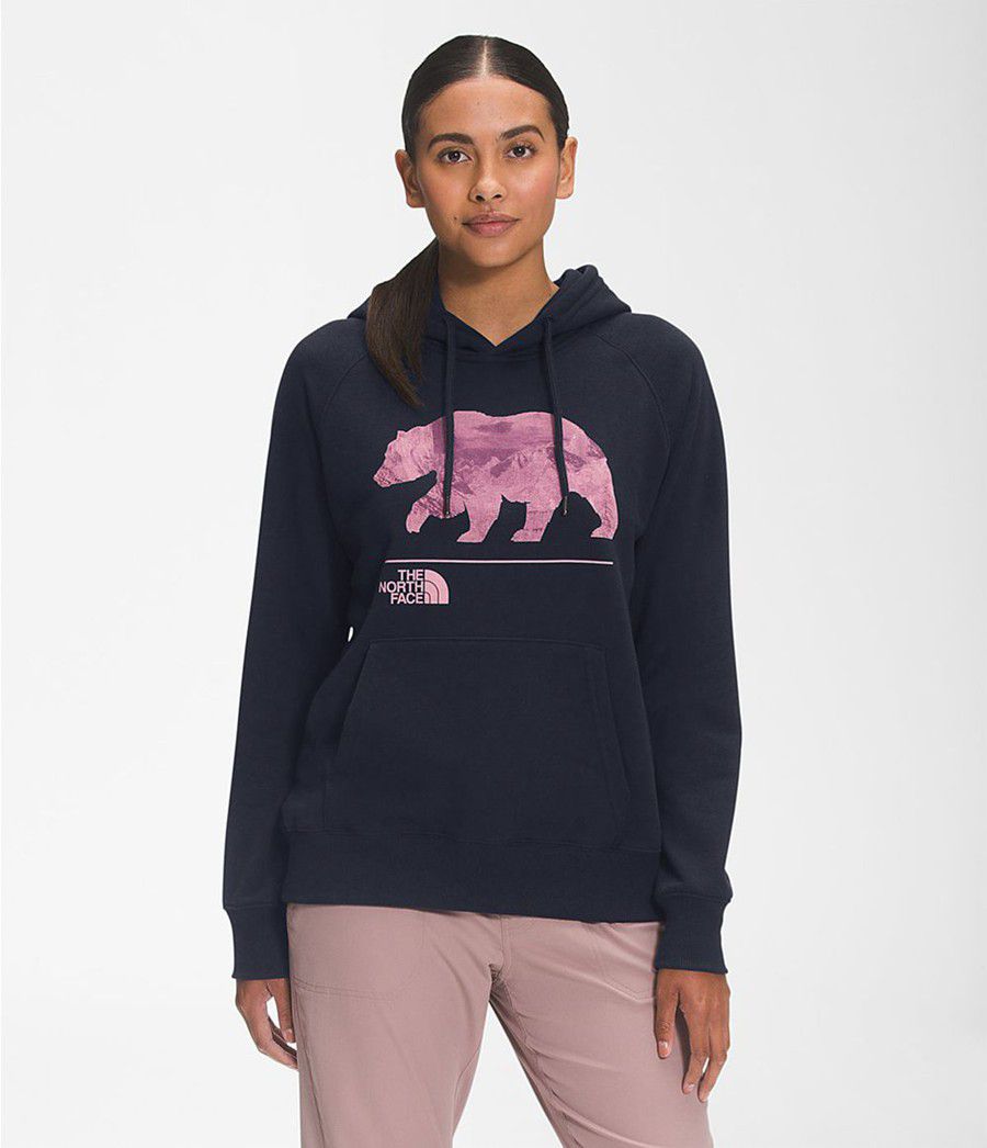 Dámské Hoodies The North Face Bearscape 2.0 Pullover Tmavě Blankyt | TWFEYDX-52