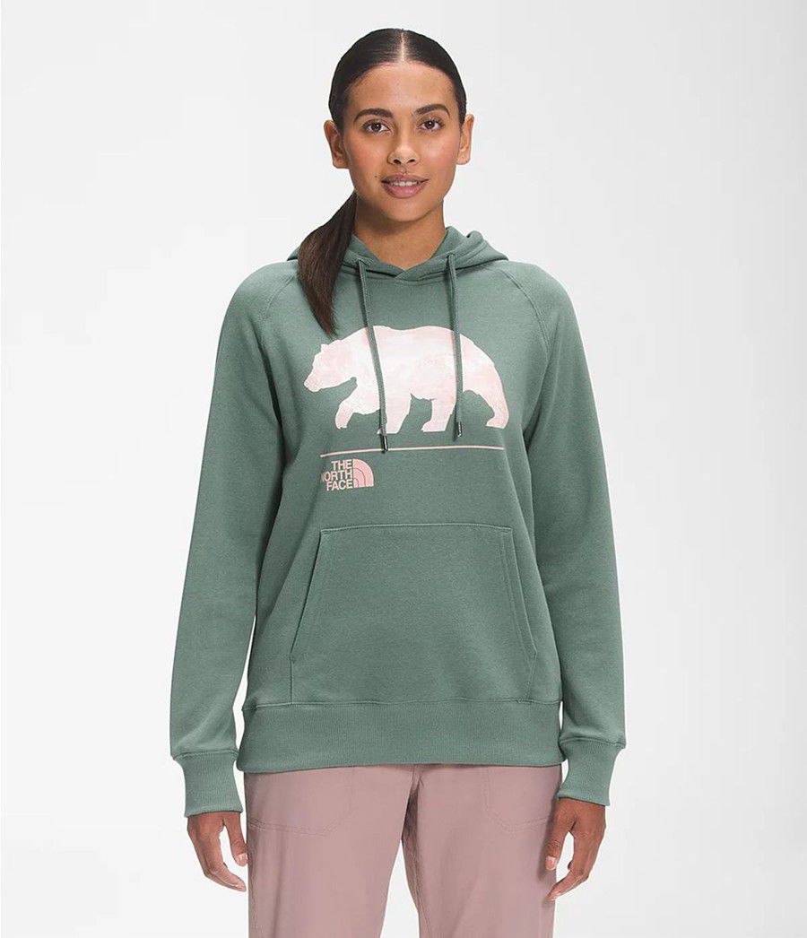 Dámské Hoodies The North Face Bearscape 2.0 Pullover Zelene | CGWRMKQ-23