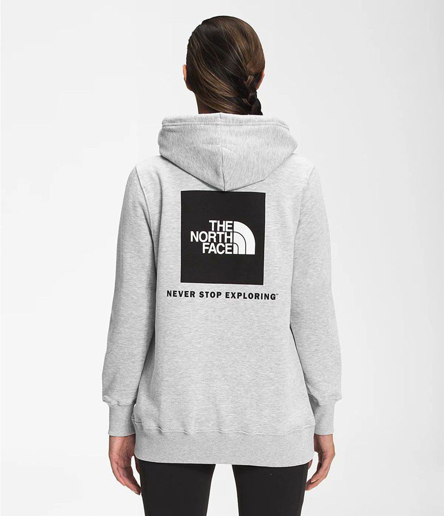 Dámské Hoodies The North Face Box Nse Pullover Světle Šedé | JKQLUSP-93