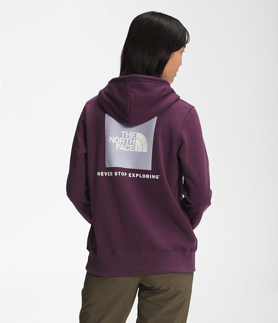 Dámské Hoodies The North Face Box Nse Pullover Fialové | TUJOBSZ-94
