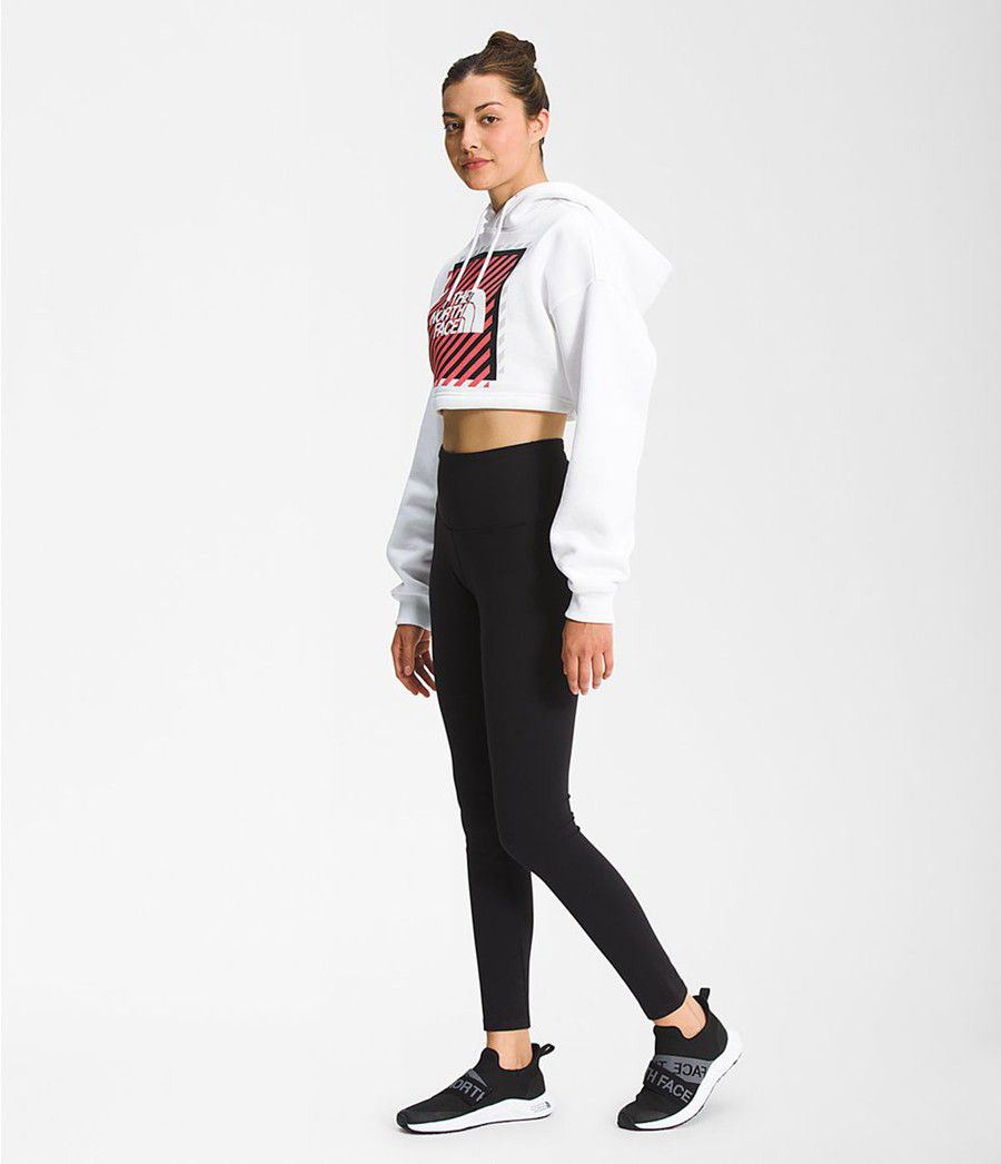 Dámské Hoodies The North Face Coordinates Crop Drop Pullover Bílé | MILGPFV-49