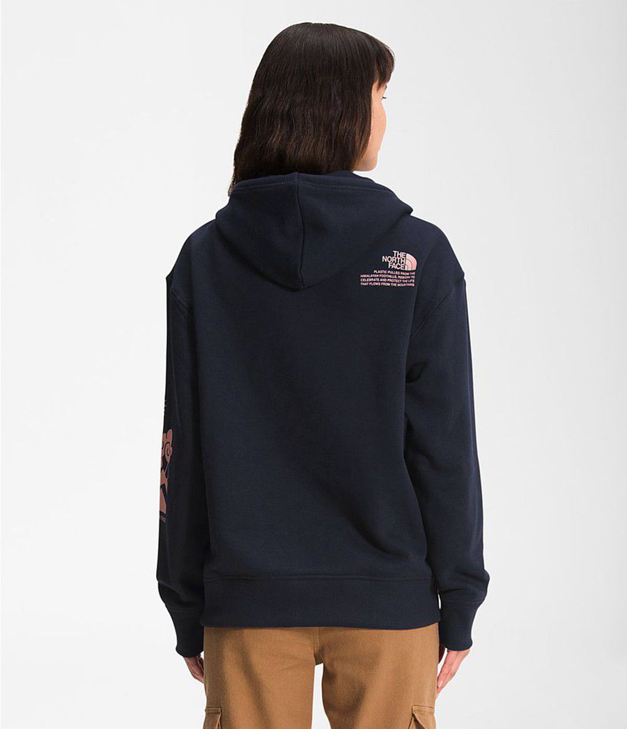 Dámské Hoodies The North Face Himalayan Bottle Source Pullover Tmavě Blankyt | HEORMQP-16