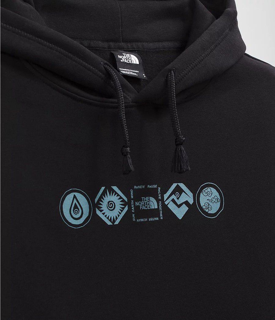 Dámské Hoodies The North Face Himalayan Bottle Source Pullover Černé | RBJLZCU-30
