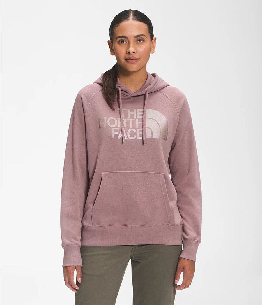 Dámské Hoodies The North Face Luxe Half Dome Pullover Světle Fialové | QAICXFG-38