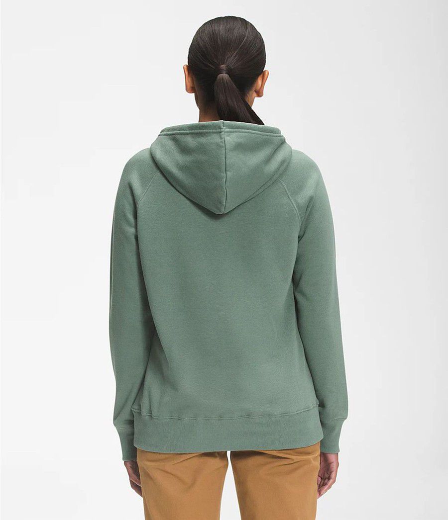Dámské Hoodies The North Face Luxe Half Dome Pullover Zelene | LEHDQPZ-69