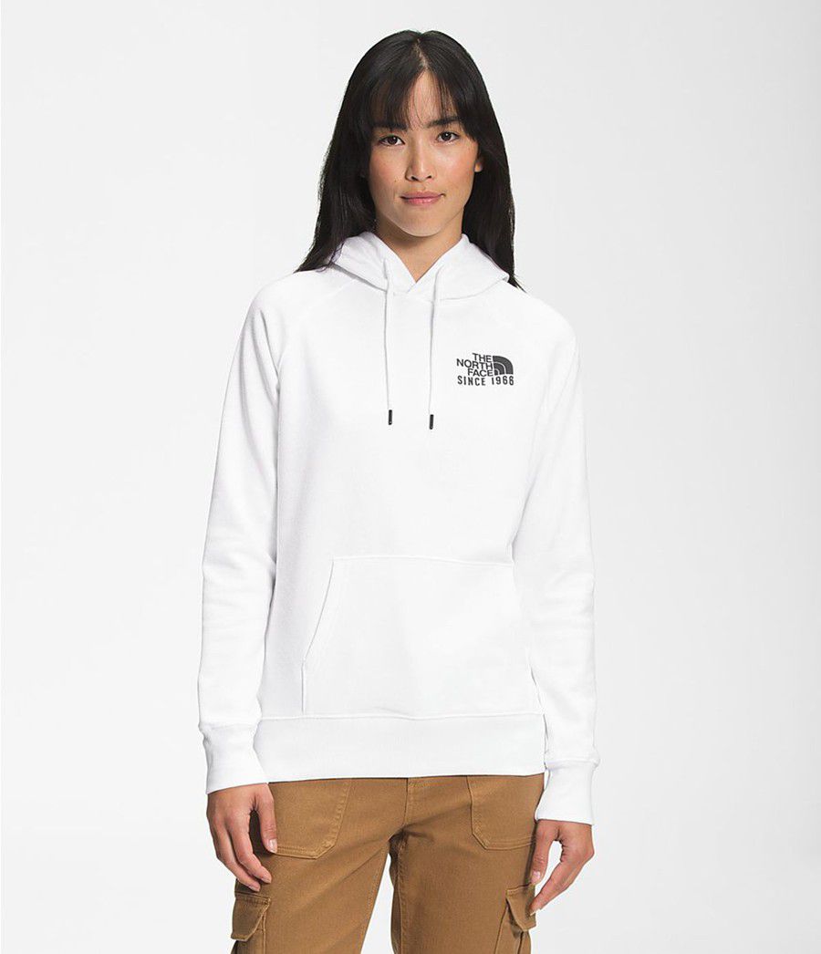 Dámské Hoodies The North Face Mountain Peace Bílé | DCUAYXF-58