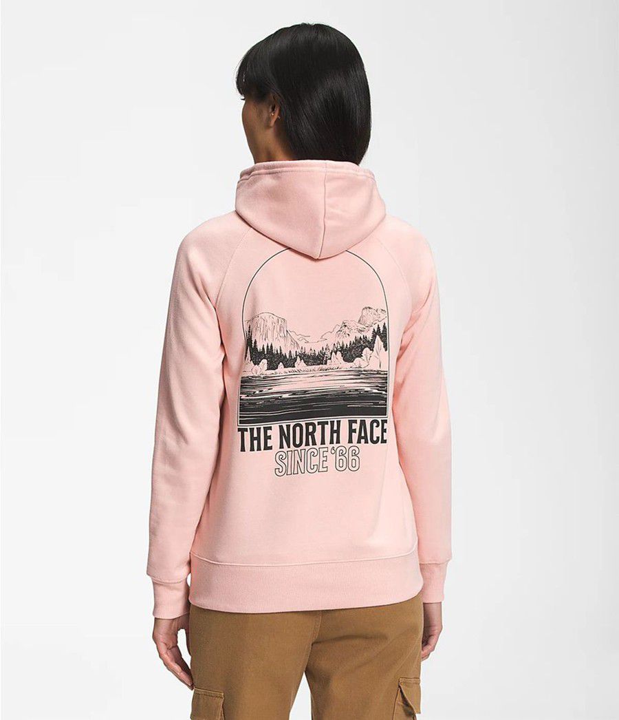 Dámské Hoodies The North Face Mountain Peace Růžové | PQJUYMV-38