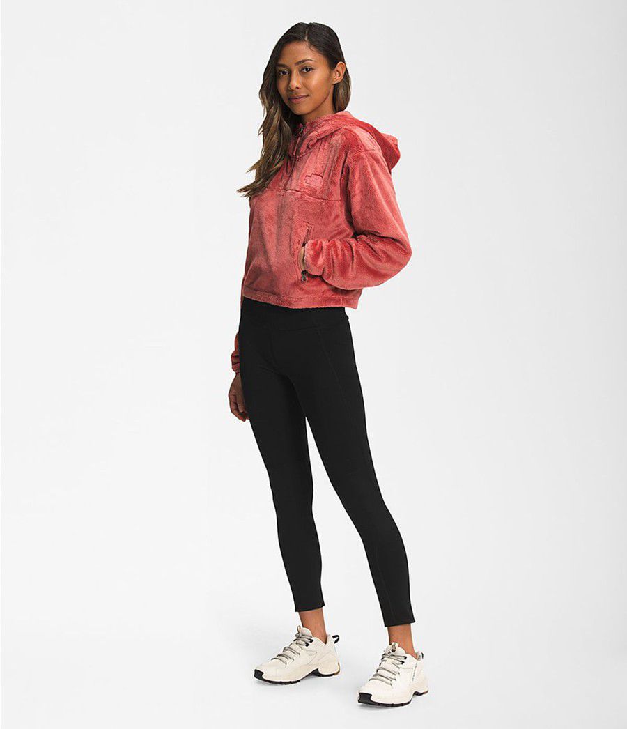 Dámské Hoodies The North Face Osito ¼ Zip Růžové | ESQCZDO-29