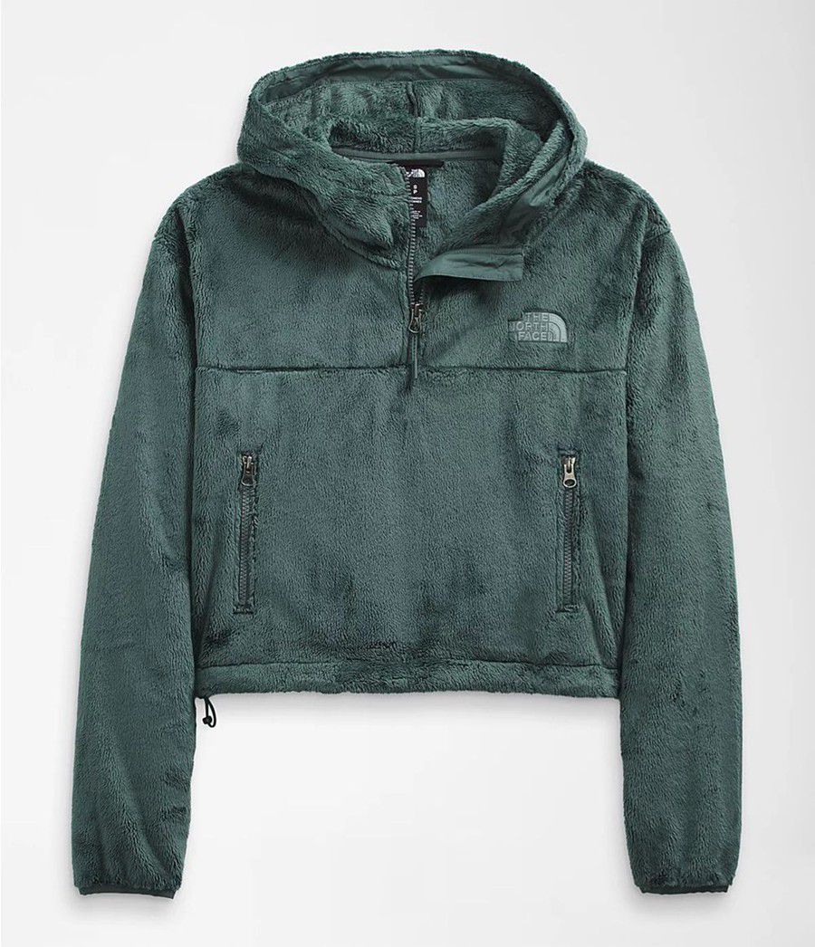 Dámské Hoodies The North Face Osito ¼ Zip Zelene | UTJDMBY-23