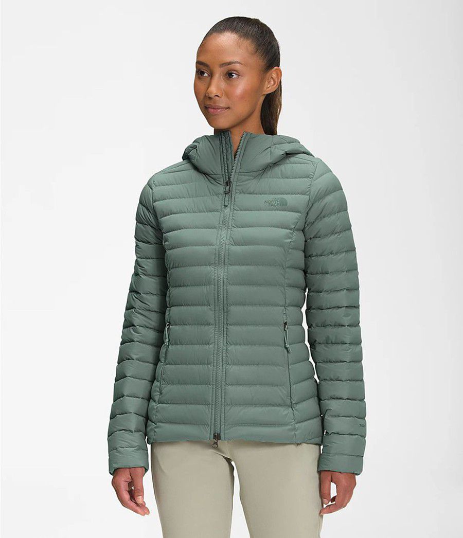 Dámské Hoodies The North Face Stretch Down Zelene | AJXYVFI-19