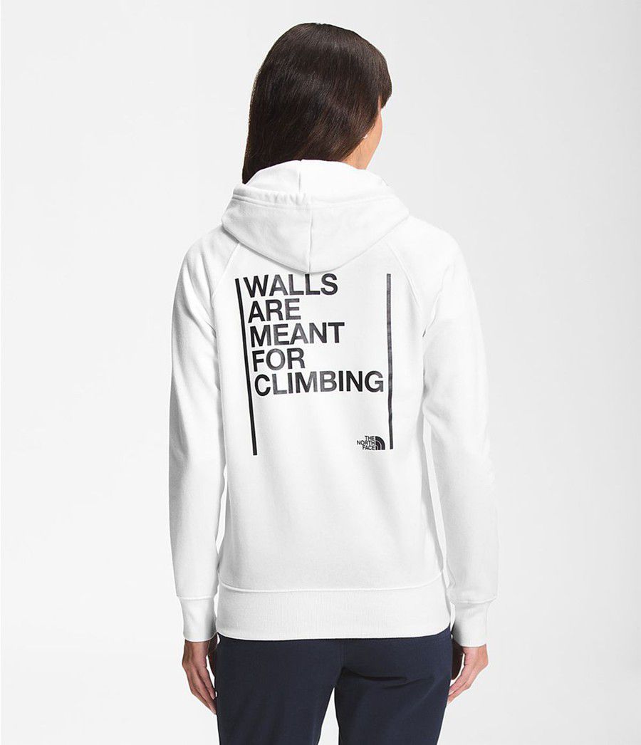 Dámské Hoodies The North Face Walls Pullover Bílé | ZCEXAIM-91