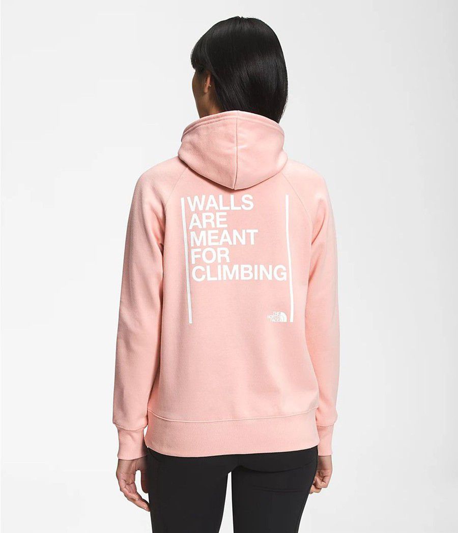 Dámské Hoodies The North Face Walls Pullover Růžové | ZULIDXR-70