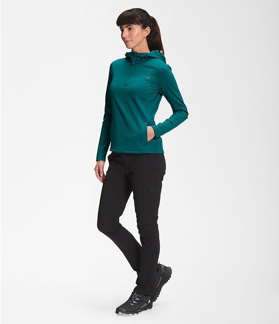 Dámské Hoodies The North Face Wayroute Pullover Zelene | WPIZNBD-73