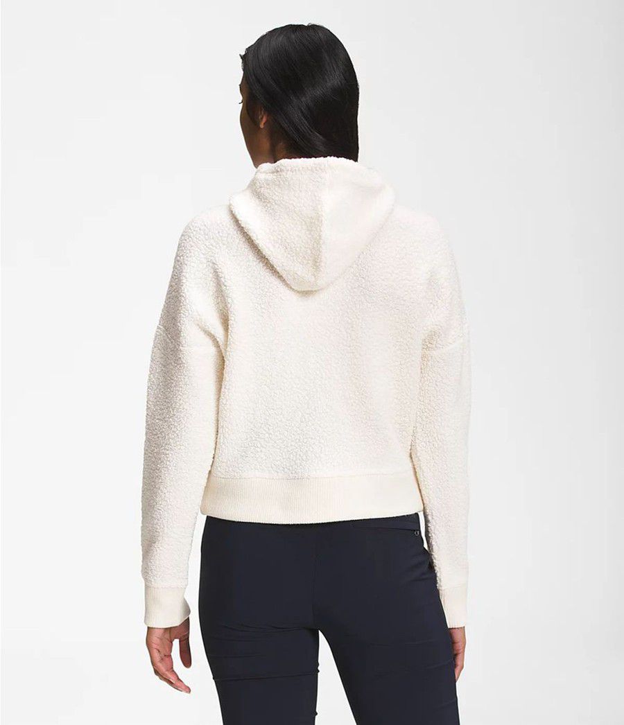 Dámské Hoodies The North Face Wool Harrison Pullover Bílé | EMOPXTK-83