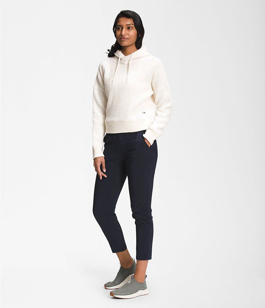 Dámské Hoodies The North Face Wool Harrison Pullover Bílé | EMOPXTK-83