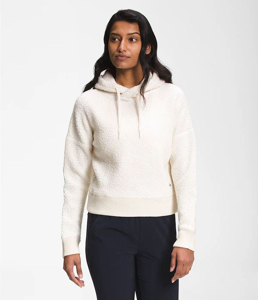 Dámské Hoodies The North Face Wool Harrison Pullover Bílé | EMOPXTK-83