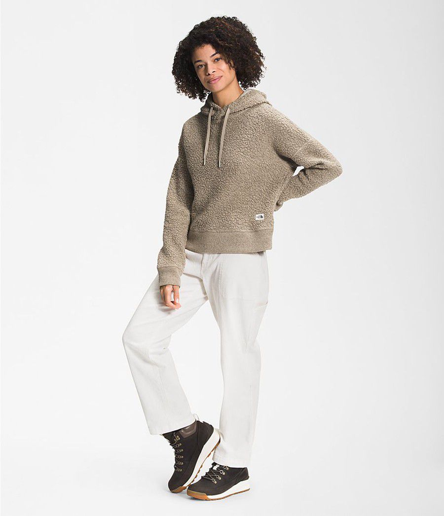 Dámské Hoodies The North Face Wool Harrison Pullover Šedé | NTUYELP-59