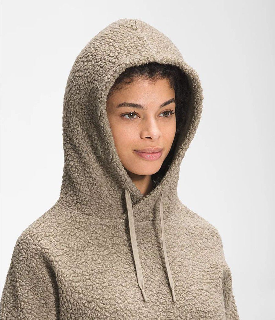 Dámské Hoodies The North Face Wool Harrison Pullover Šedé | NTUYELP-59