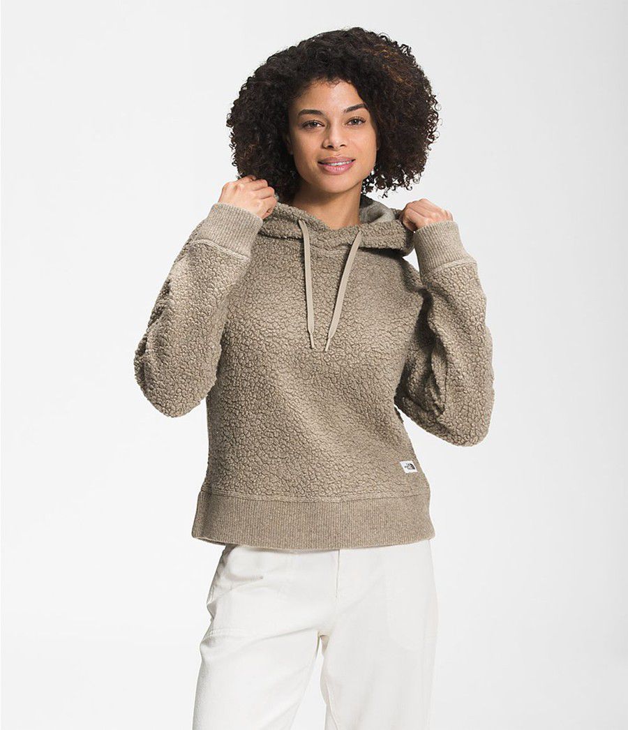 Dámské Hoodies The North Face Wool Harrison Pullover Šedé | NTUYELP-59