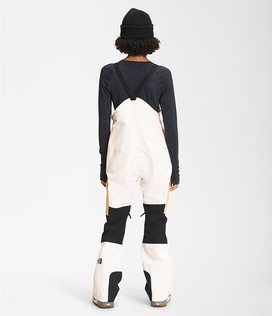 Dámské Kalhoty The North Face Dragline Bib Bílé | POEJVYC-20