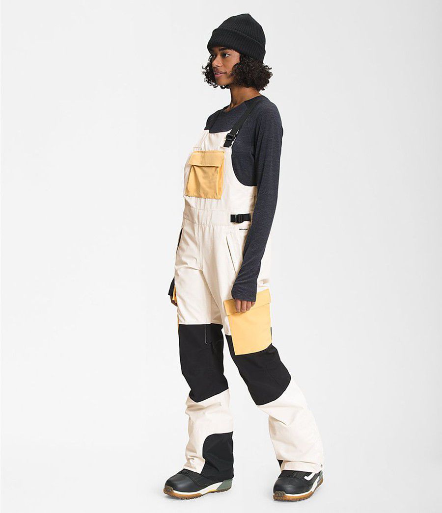 Dámské Kalhoty The North Face Dragline Bib Bílé | POEJVYC-20