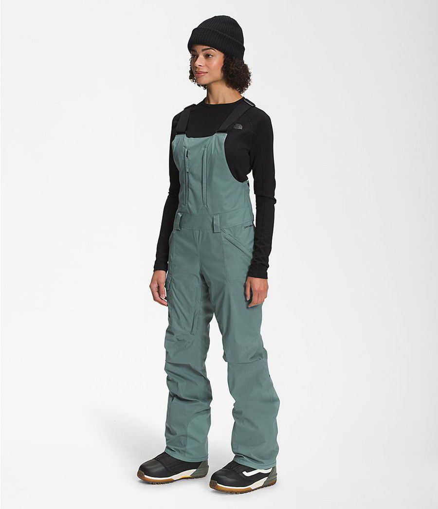 Dámské Kalhoty The North Face Freedom Bib Zelene | DEMTRYS-54