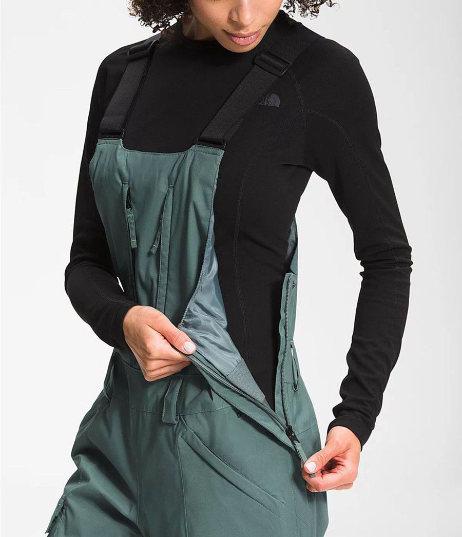 Dámské Kalhoty The North Face Freedom Bib Zelene | DEMTRYS-54