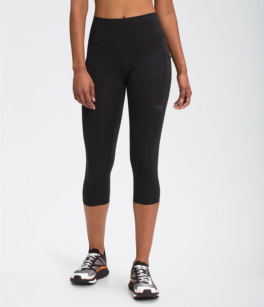 Dámské Kalhoty The North Face Motivation High-Rise Pocket Crop Černé | ZGOLUEV-05