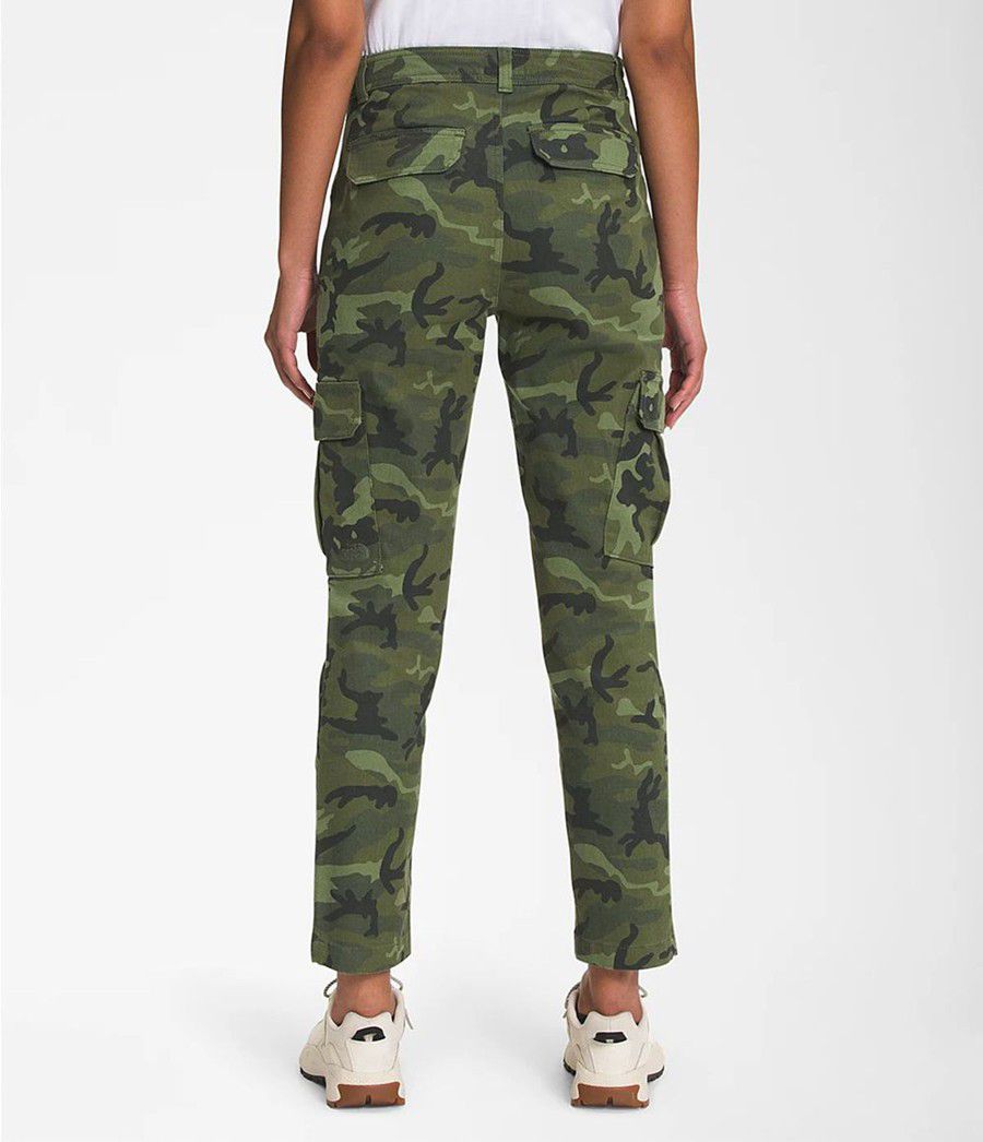 Dámské Kalhoty The North Face Printed Heritage Cargo Camouflage | OZQNUJI-25