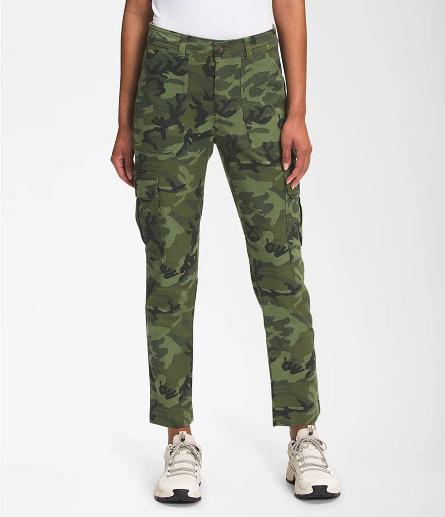 Dámské Kalhoty The North Face Printed Heritage Cargo Camouflage | OZQNUJI-25