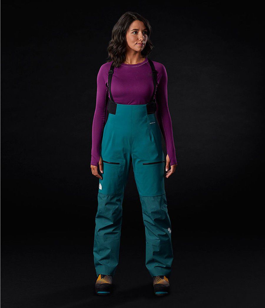 Dámské Kalhoty The North Face Summit L5 Futurelight Full Zip Bib Blankyt | GFJPTMH-51