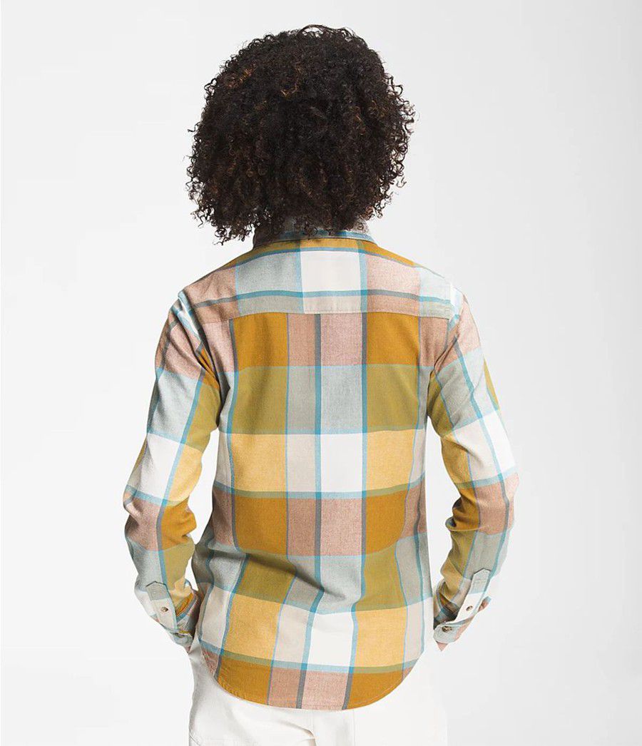 Dámské Košile The North Face Berkeley Long Sleeve Girlfriend Žluté | TKHOLDY-72