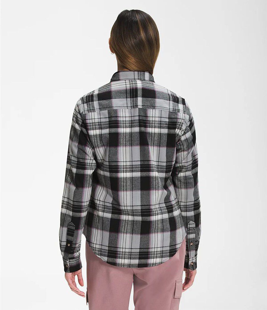 Dámské Košile The North Face Berkeley Long Sleeve Girlfriend Šedé | AYGPQWU-49