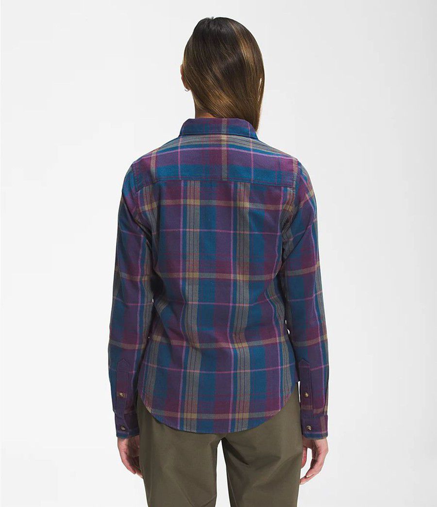 Dámské Košile The North Face Berkeley Long Sleeve Girlfriend Fialové | EZXIONH-75
