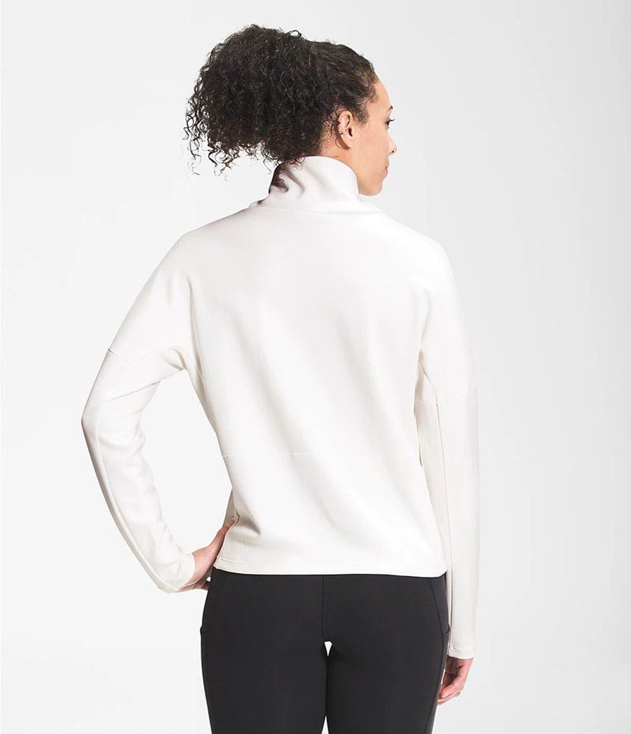 Dámské Košile The North Face Ea Basin Funnel Neck Long Sleeve Bílé | MNEZOLF-28