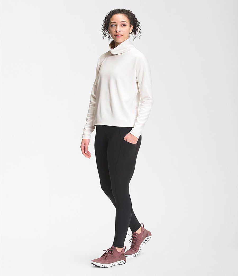 Dámské Košile The North Face Ea Basin Funnel Neck Long Sleeve Bílé | MNEZOLF-28