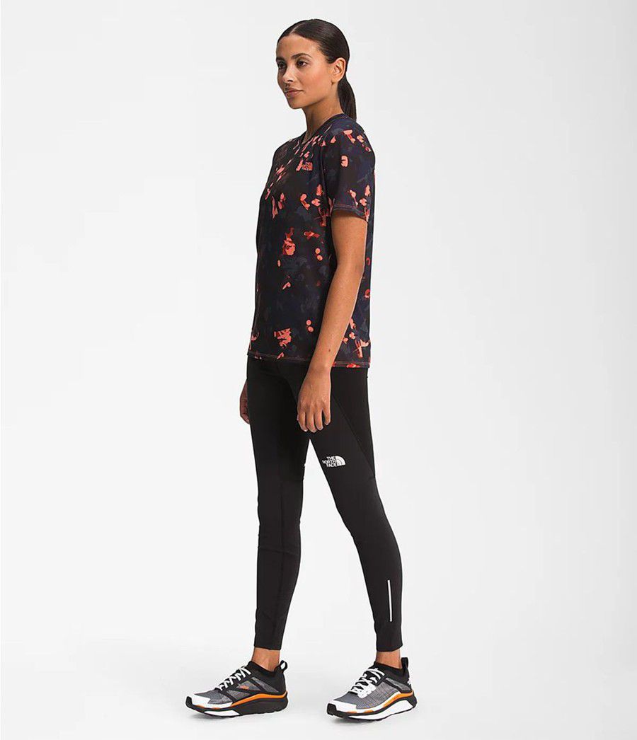 Dámské Košile The North Face Printed Wander Short Sleeve Oranžové | KHBTCQY-09
